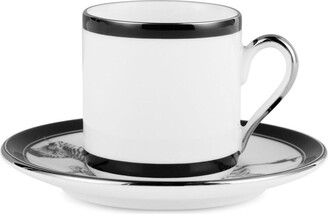 Dolce & Gabbana DG-print Ceramic Teacups (Set of 2) - Black