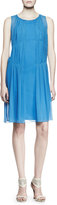Thumbnail for your product : Nina Ricci Sleeveless Pleated Drop-Waist Shift Dress