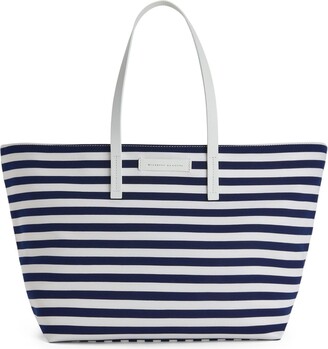 Navy and White Stripe Tote Bag– Michele Varian Shop