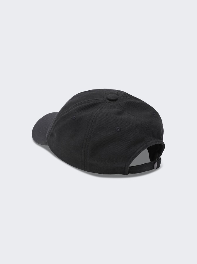Vowels Cotton Twill Cap Black