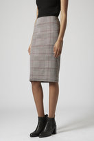 Thumbnail for your product : Topshop Prince of wales checked tube skirt