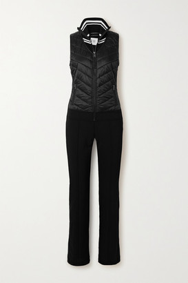 Bogner Carys Quilted Shell And Ponte Ski Suit - Black