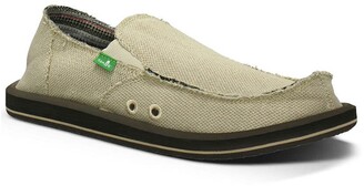 sanuk mens canvas slip on shoes