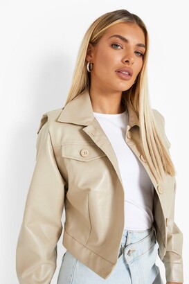 boohoo cream jacket
