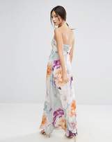 Thumbnail for your product : Liquorish Floral Bandeau Maxi Dress