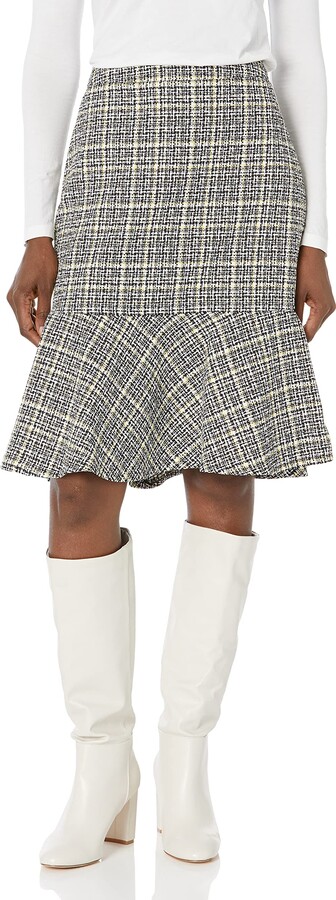 Kasper Petite Houndstooth Pencil Skirt