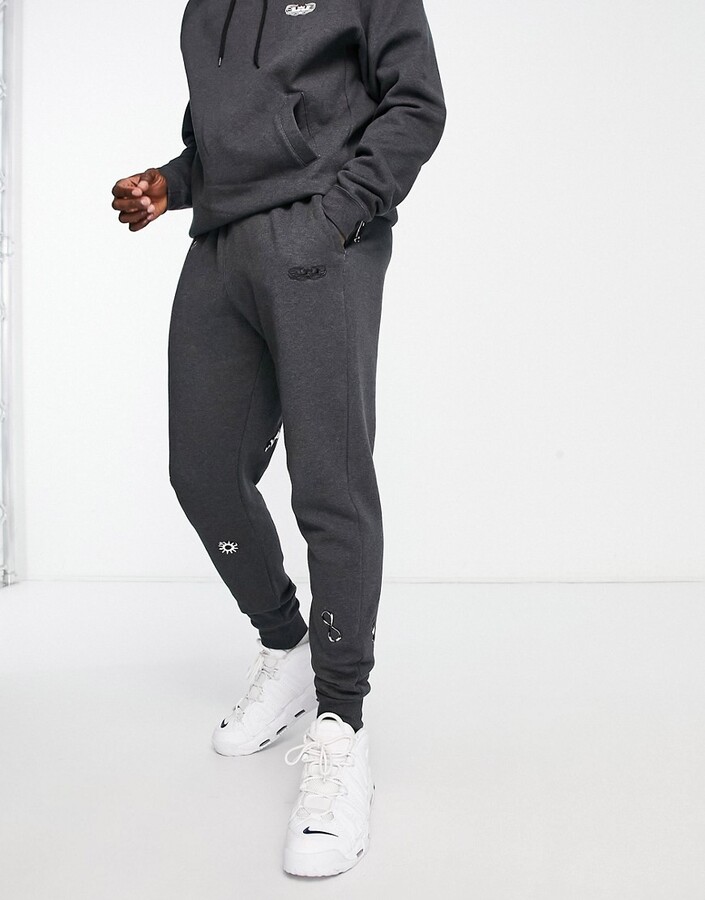 Lebron James Grey Sweatpants Nike Basketball Lebron James Fleece