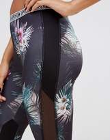 Thumbnail for your product : Lipsy Paneled Mesh Leggings In Tropical Print
