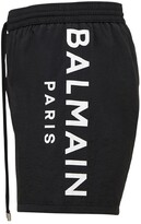 Thumbnail for your product : BALMAIN UNDERWEAR Logo Stretch Nylon Swim Shorts