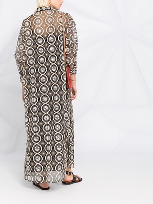 Tory Burch Embroidered Maxi Dress