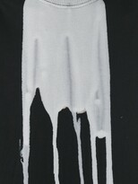 Thumbnail for your product : Rick Owens ink spill print T-shirt