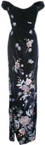 Thumbnail for your product : Marchesa Notte Embroidered Velvet Gown