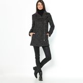 Thumbnail for your product : La Redoute R essentiel Wool Bouclé Coat with Asymmetric Zip Fastening