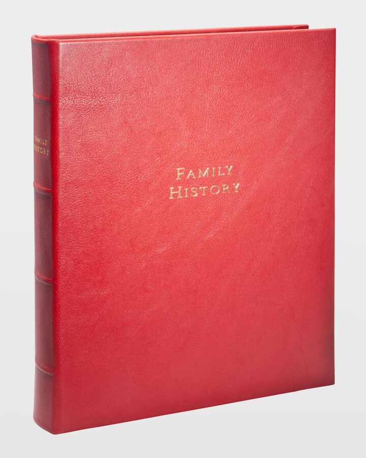 Graphic Image Family History Leather Bound Book