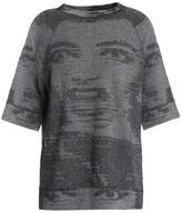 Marc Jacobs Intarsia-Knit Wool Silk And Linen-Blend Top
