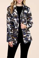 Thumbnail for your product : Riah Fashion Camouflage-Hooded Pocket-Jacket