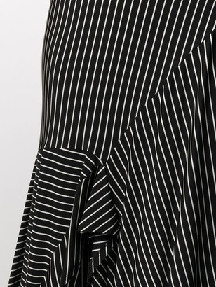 MM6 MAISON MARGIELA Asymmetric Striped Midi Skirt