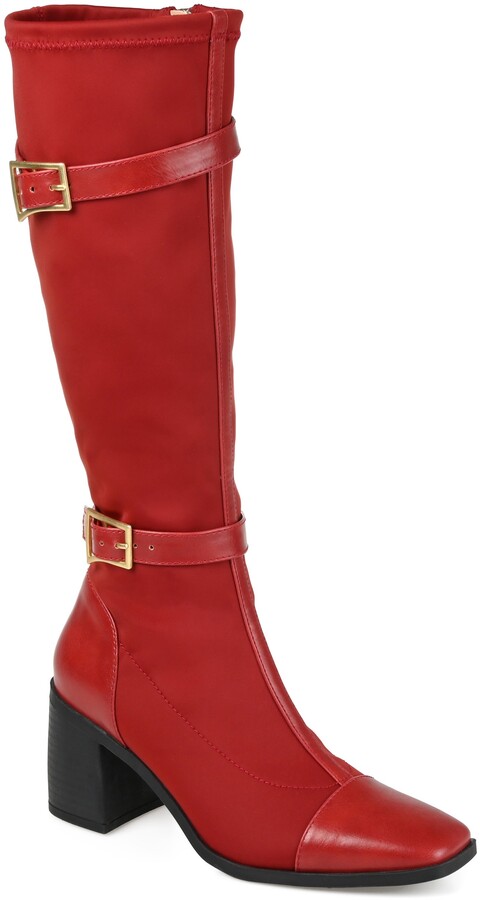 Red Flat Boots | Shop The Largest Collection | ShopStyle