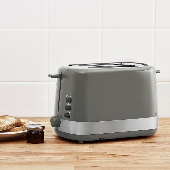 Dunelm 2 Slice Grey Toaster Grey ShopStyle