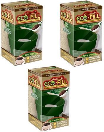 Arm Enterprises Perfect Pod Eco-Fill Refillable Capsule for K-cup Brewers - 3 Pack