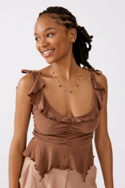 urban outfitters ruffle top
