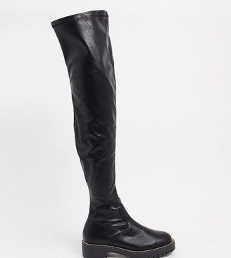 over the knee leather boots uk