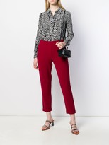 Thumbnail for your product : P.A.R.O.S.H. Slim Fit Cropped Trousers