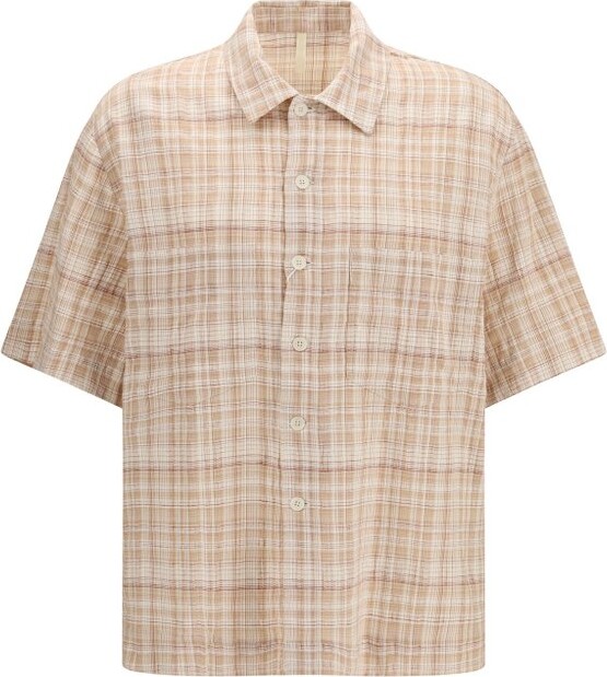 Sunflower Adam Checked Short-Sleeve Shirt
