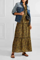 Thumbnail for your product : Apiece Apart Wild Reed Printed Cotton And Silk-blend Maxi Dress