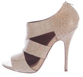Thumbnail for your product : Elizabeth and James Embossed Peep-Toe Booties