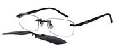 Thumbnail for your product : Eye Buy Express Mens Womens Clip On Glasses s9091-black