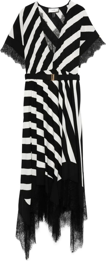 NISSA Striped Midi Dress