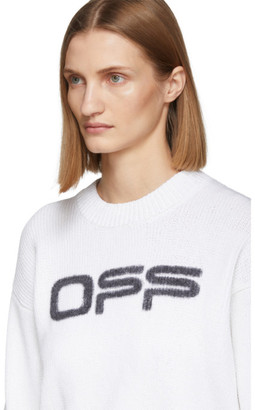 Off-White White Logo Knit Sweater