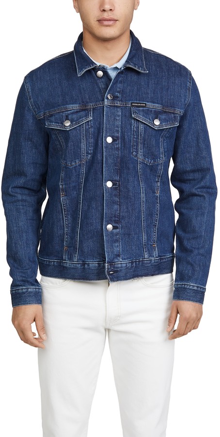 denim trucker jacket calvin klein