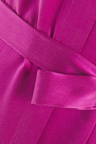 Thumbnail for your product : Eres Papier Mag Belted Washed-silk Midi Dress