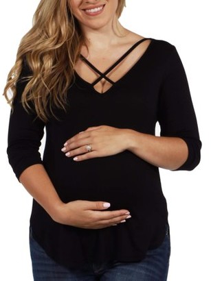 24/7 Comfort Apparel Vivian Maternity Top -- Available in Plus Sizes
