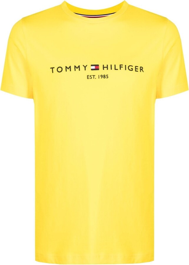 Tommy Hilfiger Men\'s Yellow T-shirts | ShopStyle