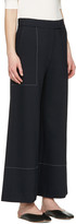 Thumbnail for your product : Studio Nicholson Navy Palazzo Trousers