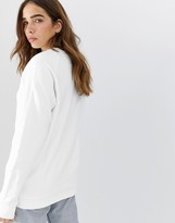 Thumbnail for your product : adidas Essential crew neck sweatshirt in white