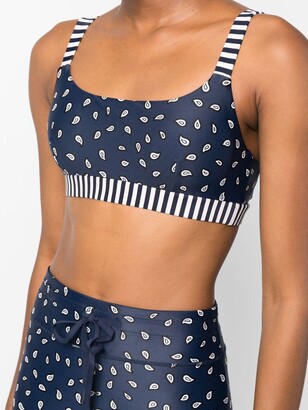 The Upside Nina paisley-print sports bra