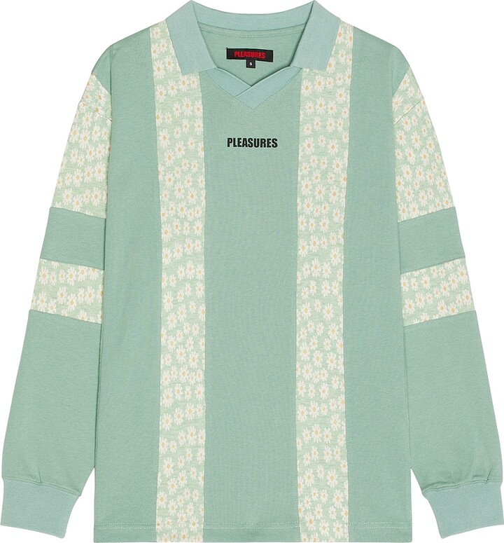 Pleasures Sounds Rugby Polo in Green