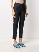 Thumbnail for your product : Peserico Plaid Slim Fit Crop Trousers