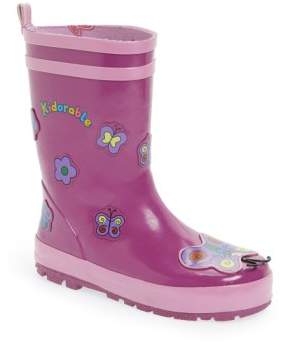 Kidorable 'Butterfly' Waterproof Rain Boot