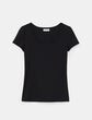 Thumbnail for your product : Lafayette 148 New York Swiss Cotton Rib Scoop Neck T Shirt