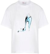 Thumbnail for your product : RED Valentino Slipper Cotton Jersey T-Shirt