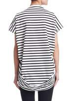 Thumbnail for your product : Junya Watanabe Striped Braided-Trim T-Shirt