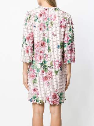 Dolce & Gabbana floral print fringe style dress
