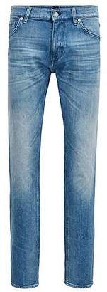 HUGO BOSS Regular-fit jeans in Italian stretch ring denim