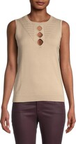 Thumbnail for your product : Joseph A Sleeveless Pointelle Top