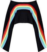 Thumbnail for your product : boohoo Rainbow Oversized Wide Sleeve Crop Jumper